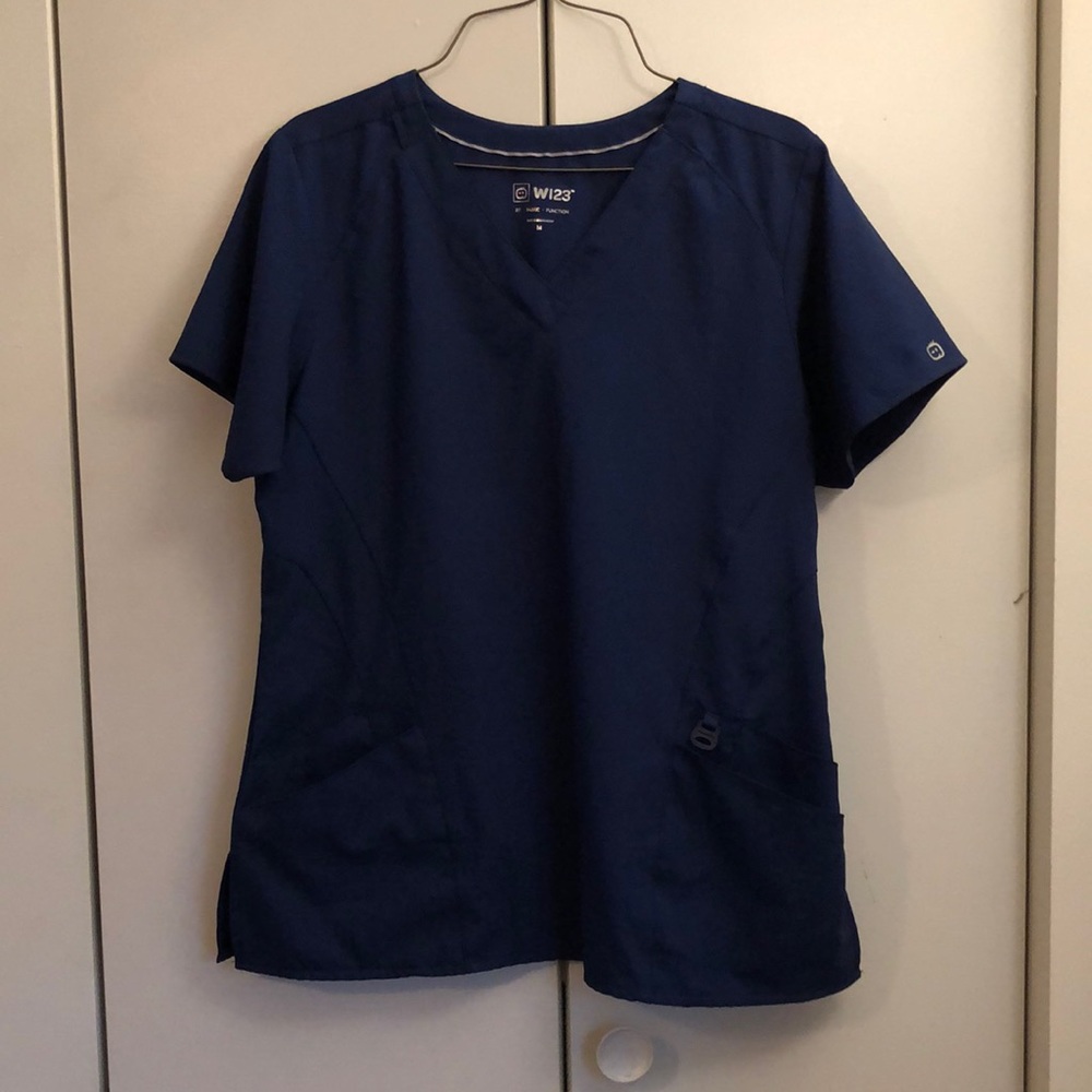 WonderWink Navy Scrub Top